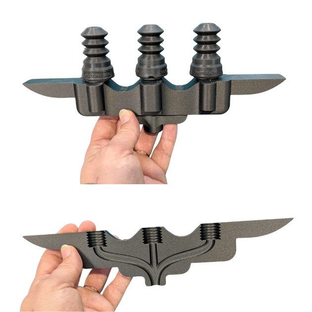 3D printed EOAT with internal channels